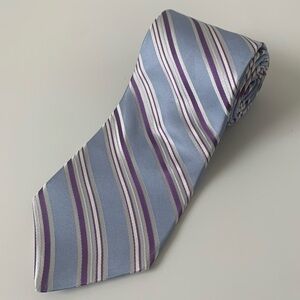 Calvin Klein 100% Silk Striped Neck Tie.